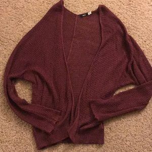 Burgundy Cardigan XS